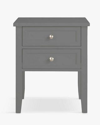 John Lewis 2 Drawer Bedside Table, Slate