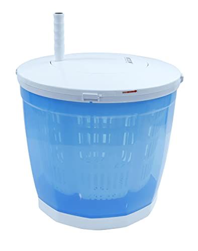 Leisurewize LW569 Eco Washer – Blue, 5 L, Portable Manual Washing Machine, Hand Cranking, Dual Wash Cycles, Compact Design