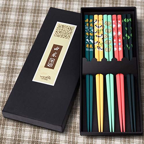 Spritumn 1 Pair Stainless Steel Chopsticks Healthy and Eco-friendly Reusable Chopsticks Chinese Tableware Washable for Dishwasher for Chinese Japanese Dinner 23cm A