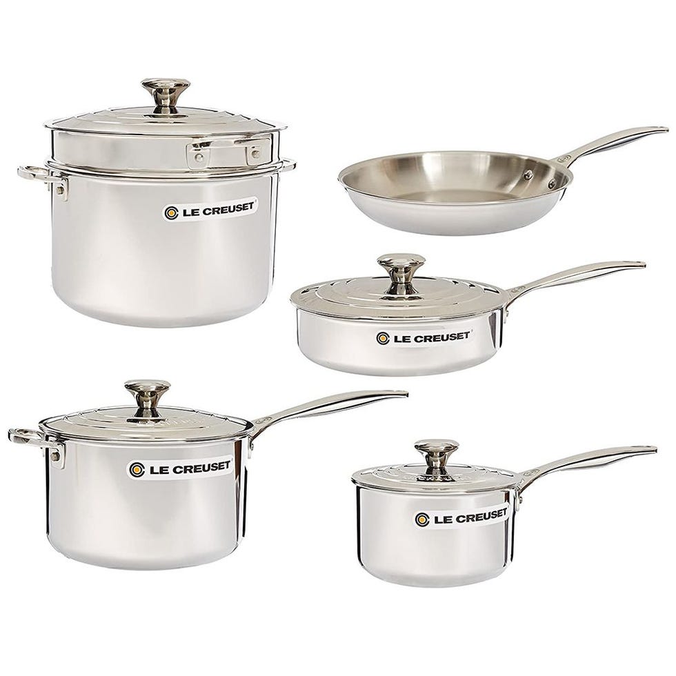 Le Creuset Tri-Ply Stainless Steel Cookware Set 