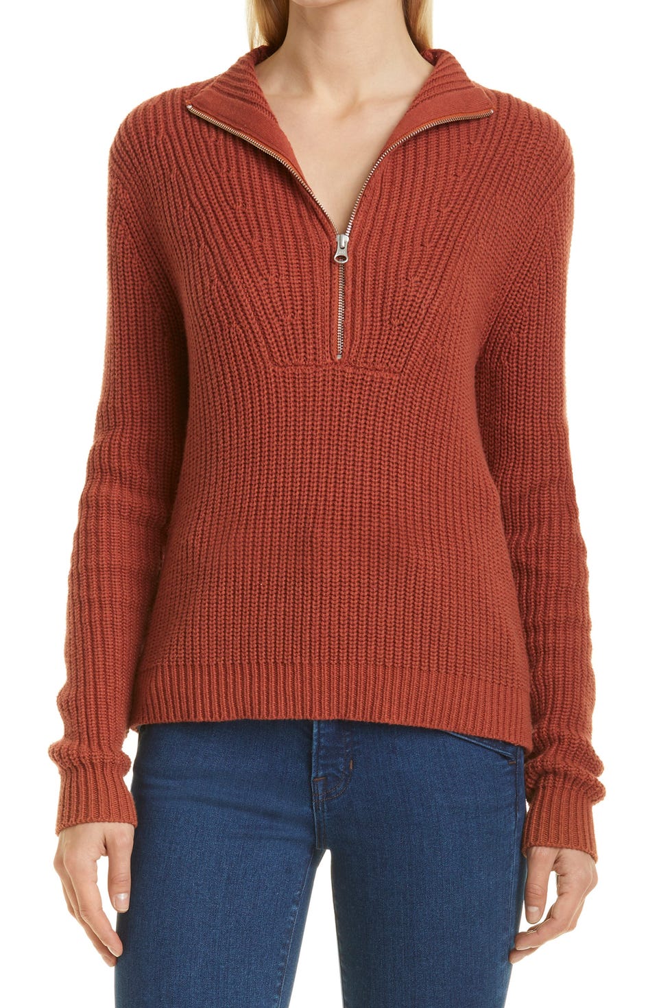 Veronica Beard Misty Half Zip Sweater