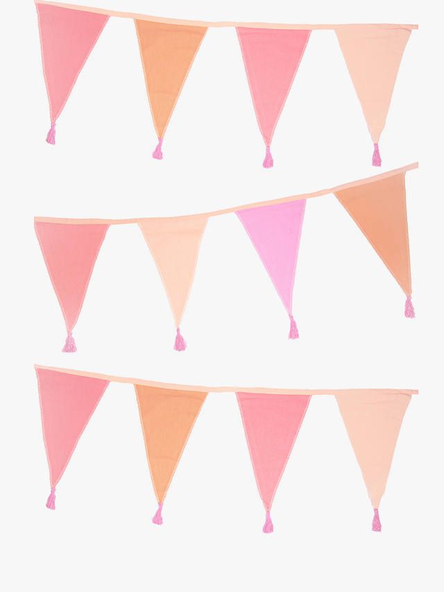 Rose Gold Fabric Bunting, 3m