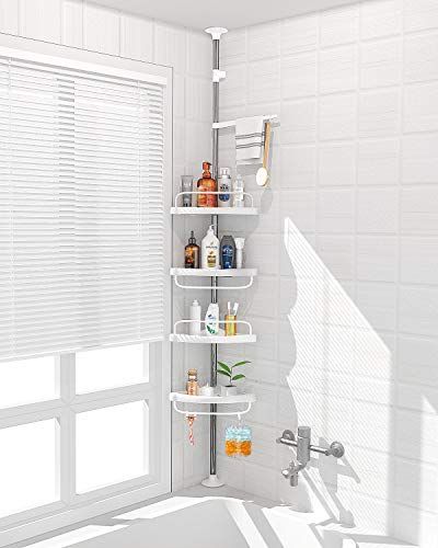 Modern Shower Caddy Suction Cups Bath Shelf Storage Basket Organizer Rustproof 