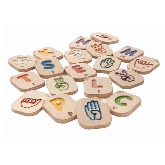 Hand Sign Alphabet Tiles