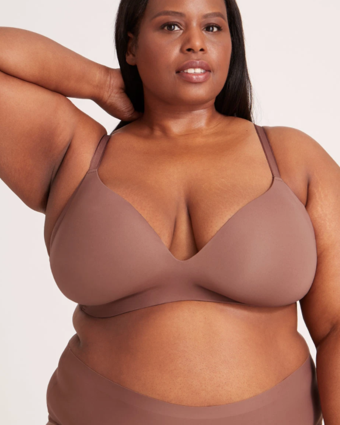 Women's Wireless Bra Plus Size Full Coverage Smooth Unlined