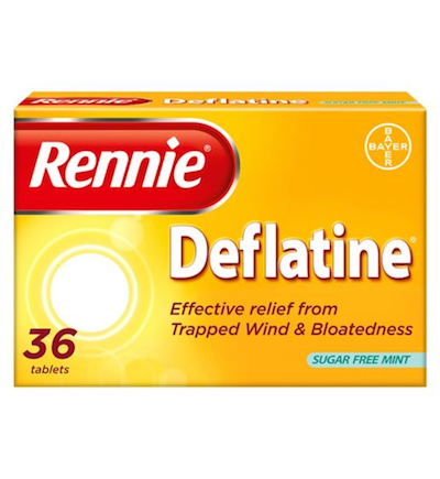 Rennie Deflatine Trapped Wind Relief 18 Tablets