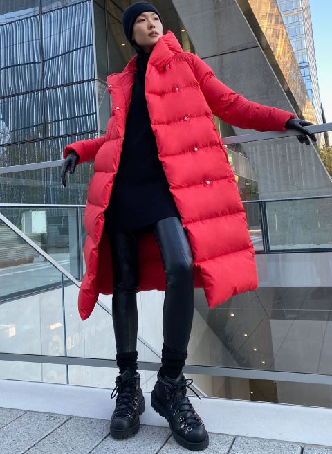 best puffer coat for pear shaped