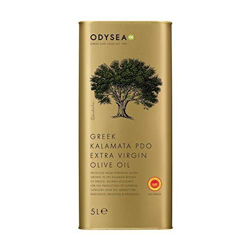 Best extra virgin olive oil to buy in bulk: Odysea Greek PDO Kalamata Extra Virgin Olive Oil Tin 5L