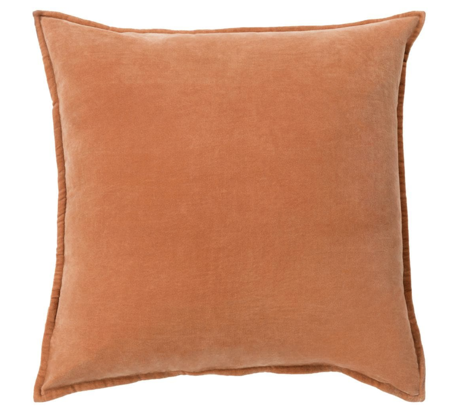 Orange Solid Throw Pillow 