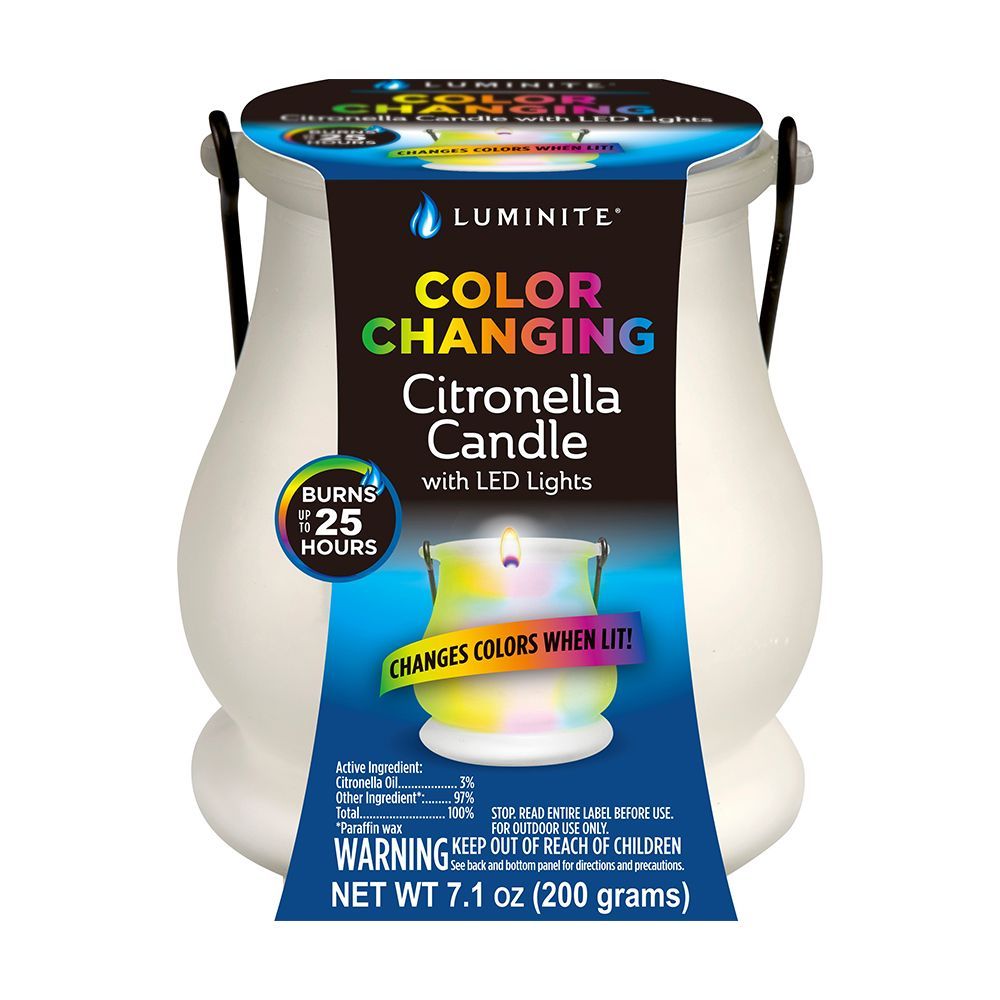 Color-Changing Citronella Candle