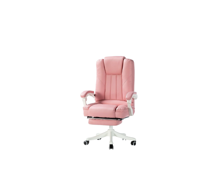 pink leather gaming chair