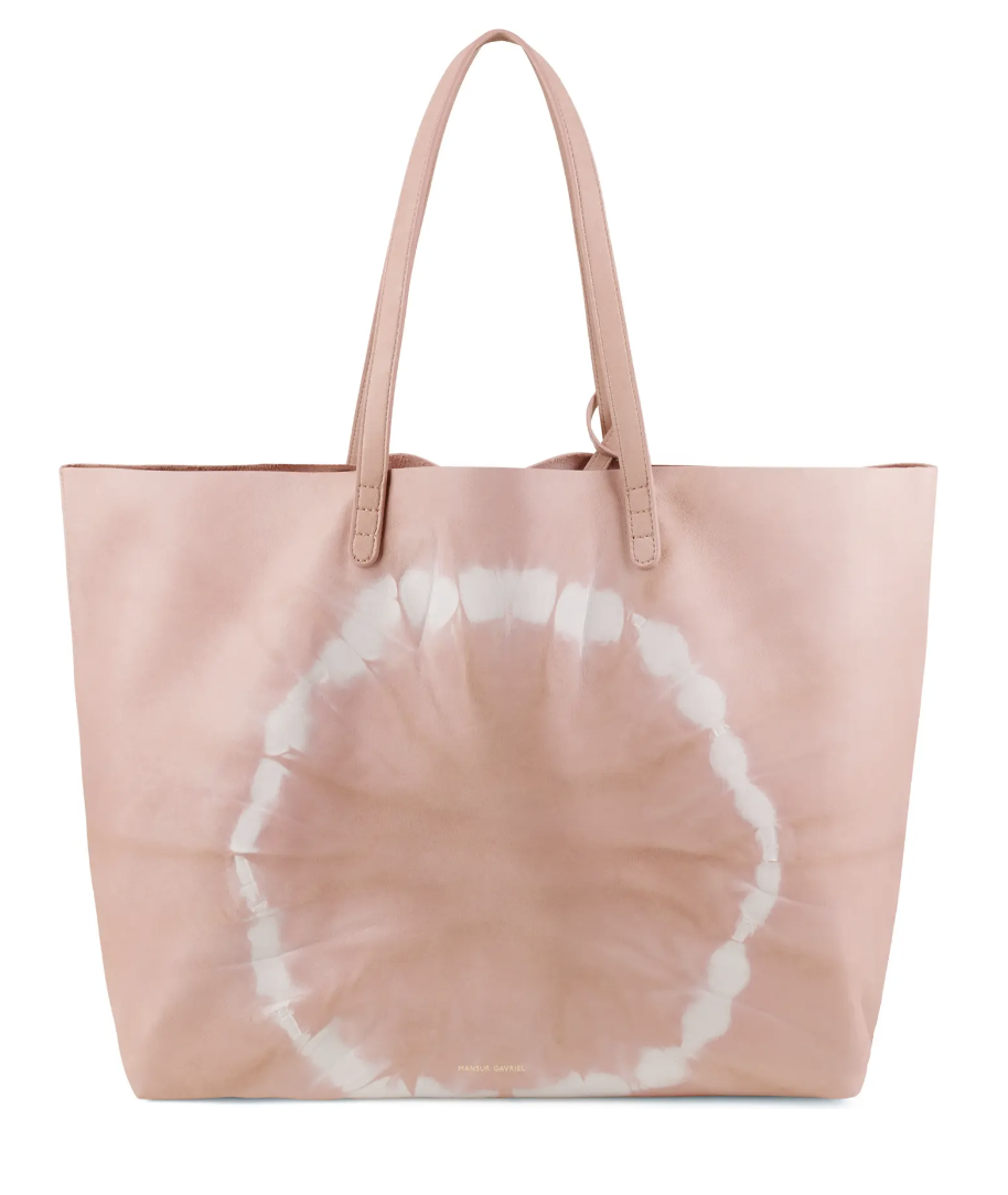 Oversize Tie Dye Leather Tote 