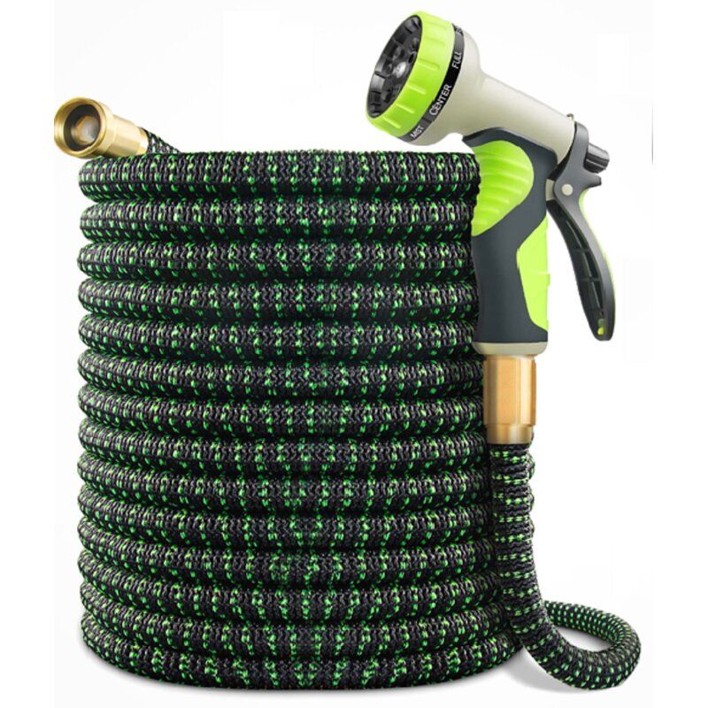 Aviano Hardware Expandable Garden Hose with Wall Mount