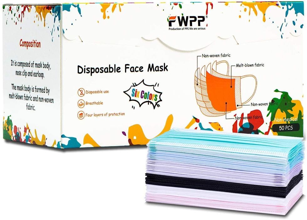 FWPP 4 Layer Earloop Disposable Face Masks