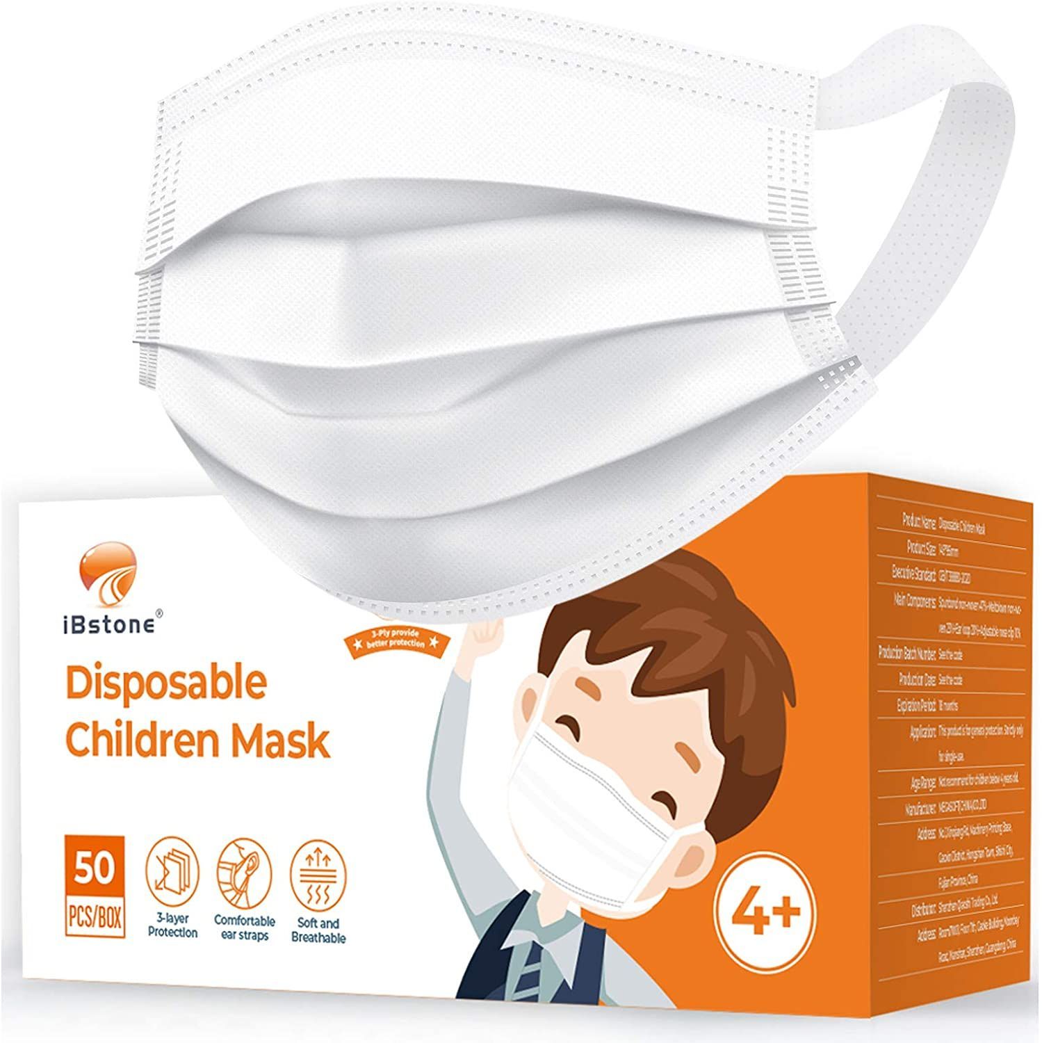 50 Pcs Childrens Oral Protective Sleeve Disposable Cover for Kids,3-ply Filter A 50pcs 
