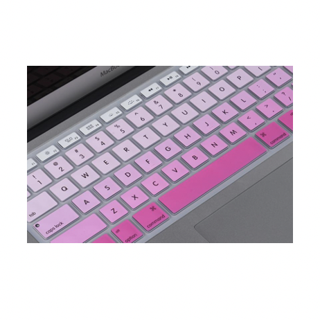 White to Pink Ombre Keyboard Cover