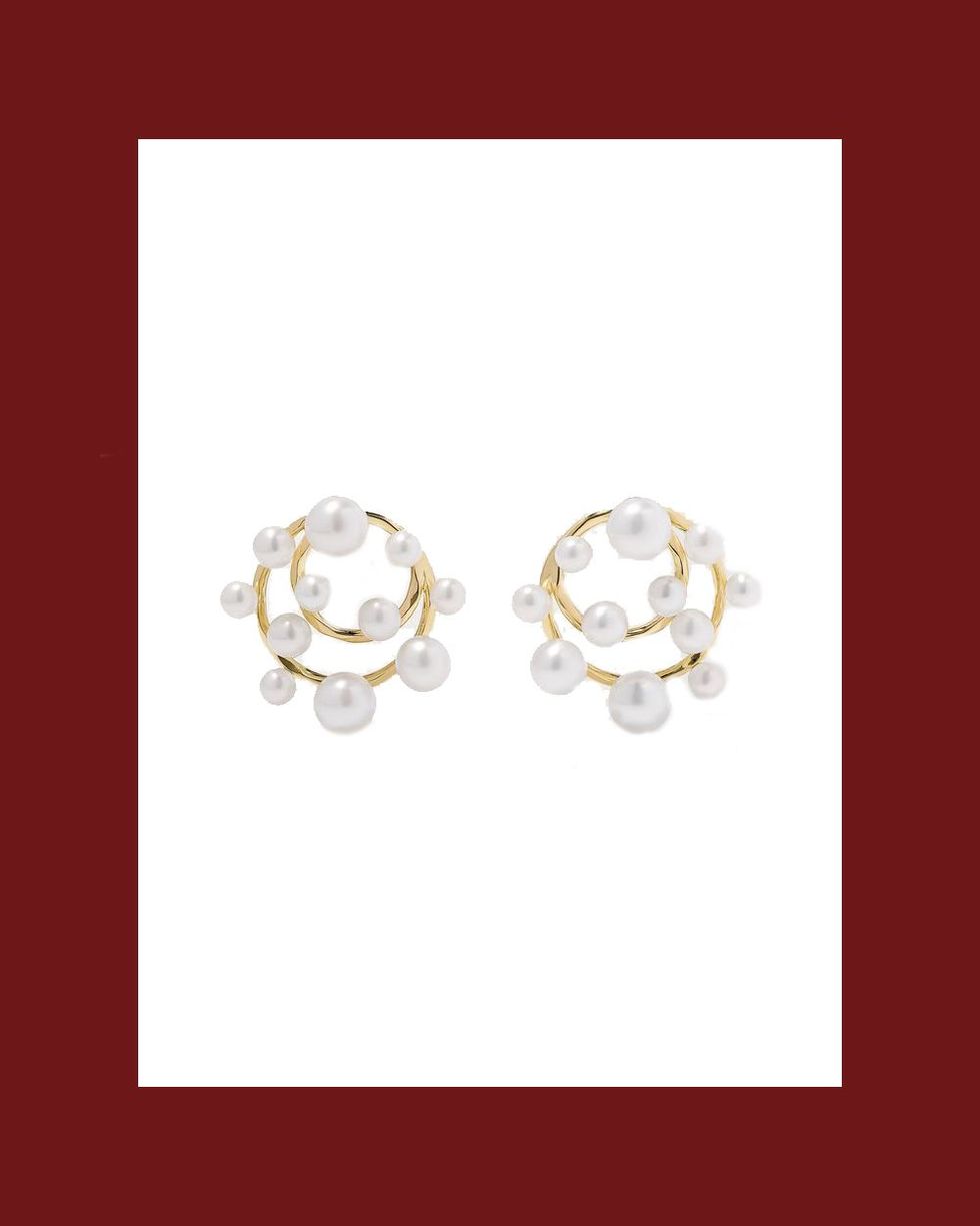 Nova 18-Karat Gold Pearl Earrings
