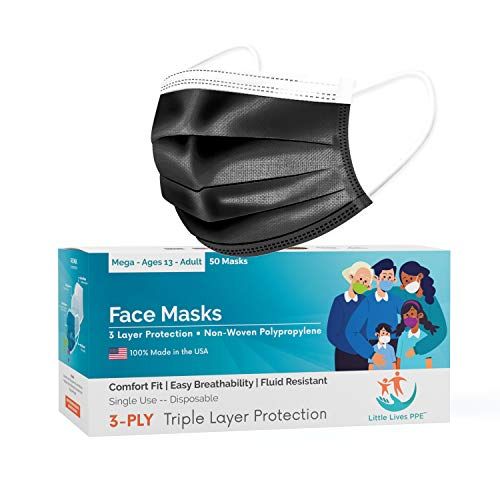 3-Layer Disposable Masks (50 Pack)