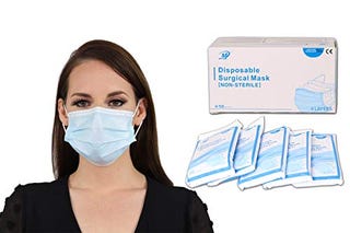 4-Ply Disposable Medical Face Masks (50 Pack)