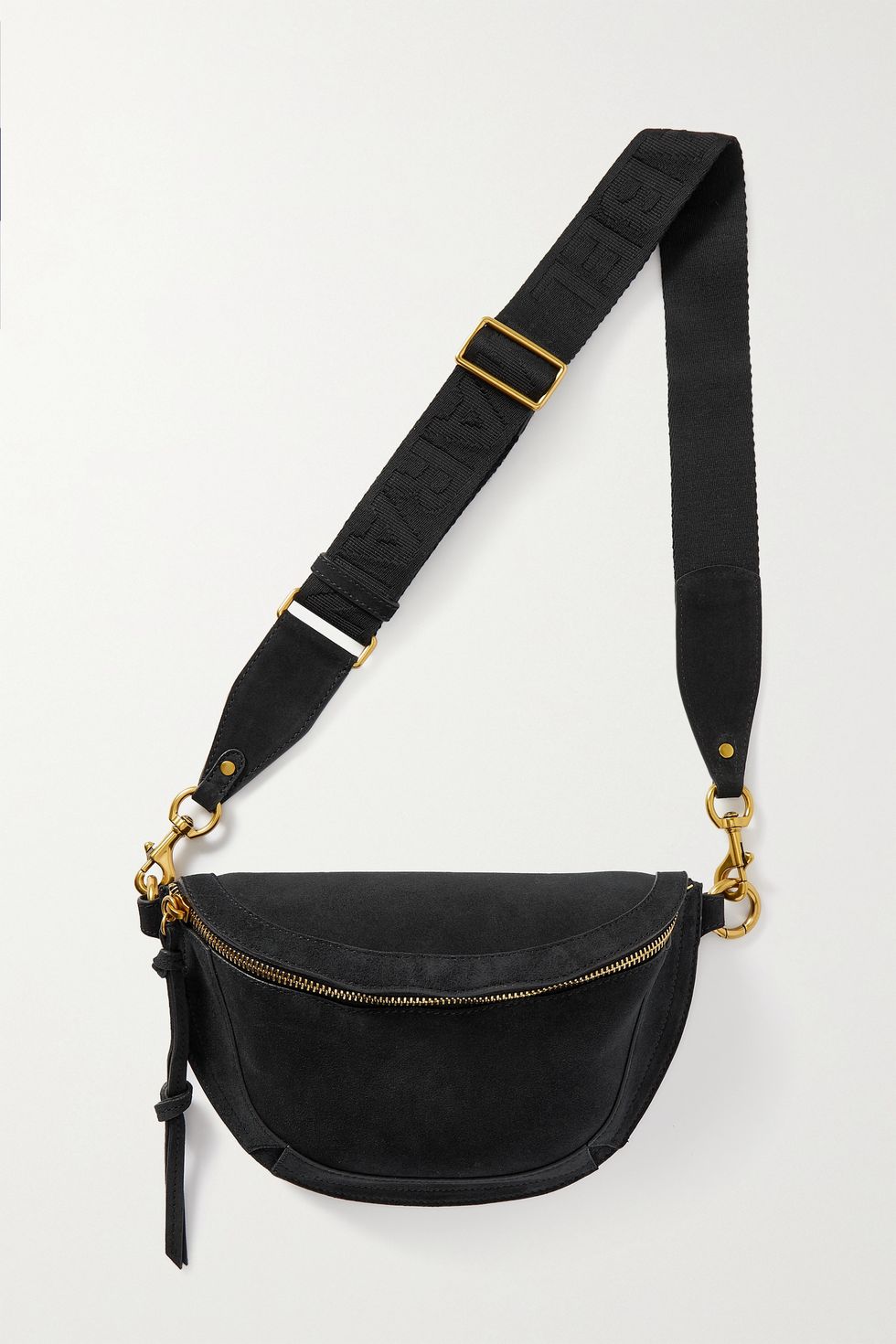 Bum Bag Strap - Black Apple Leather