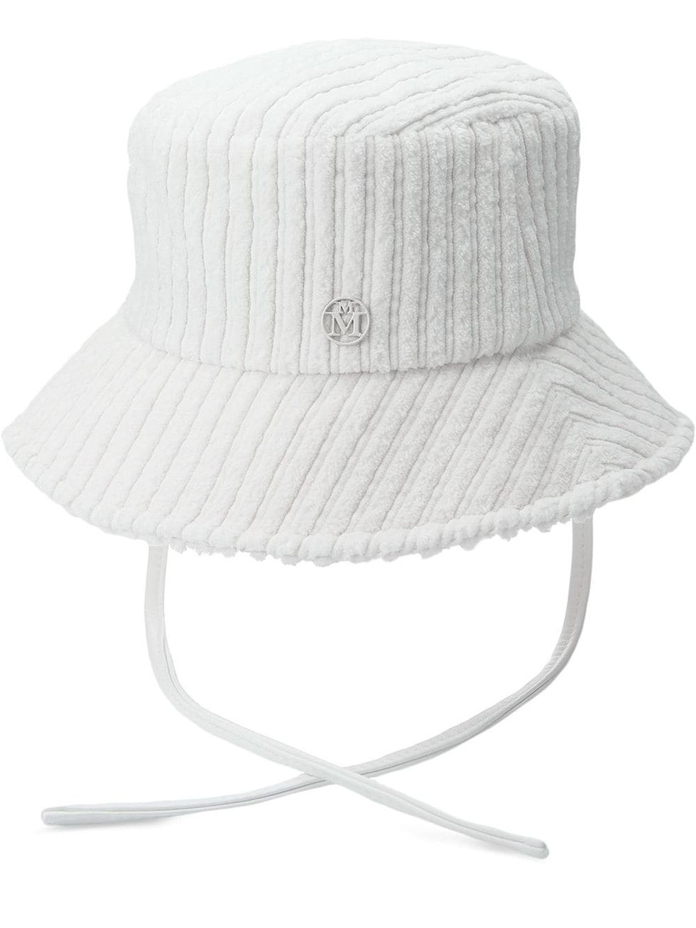毛巾布漁夫帽推薦：Maison Michel Angele綁帶坑條細節漁夫帽