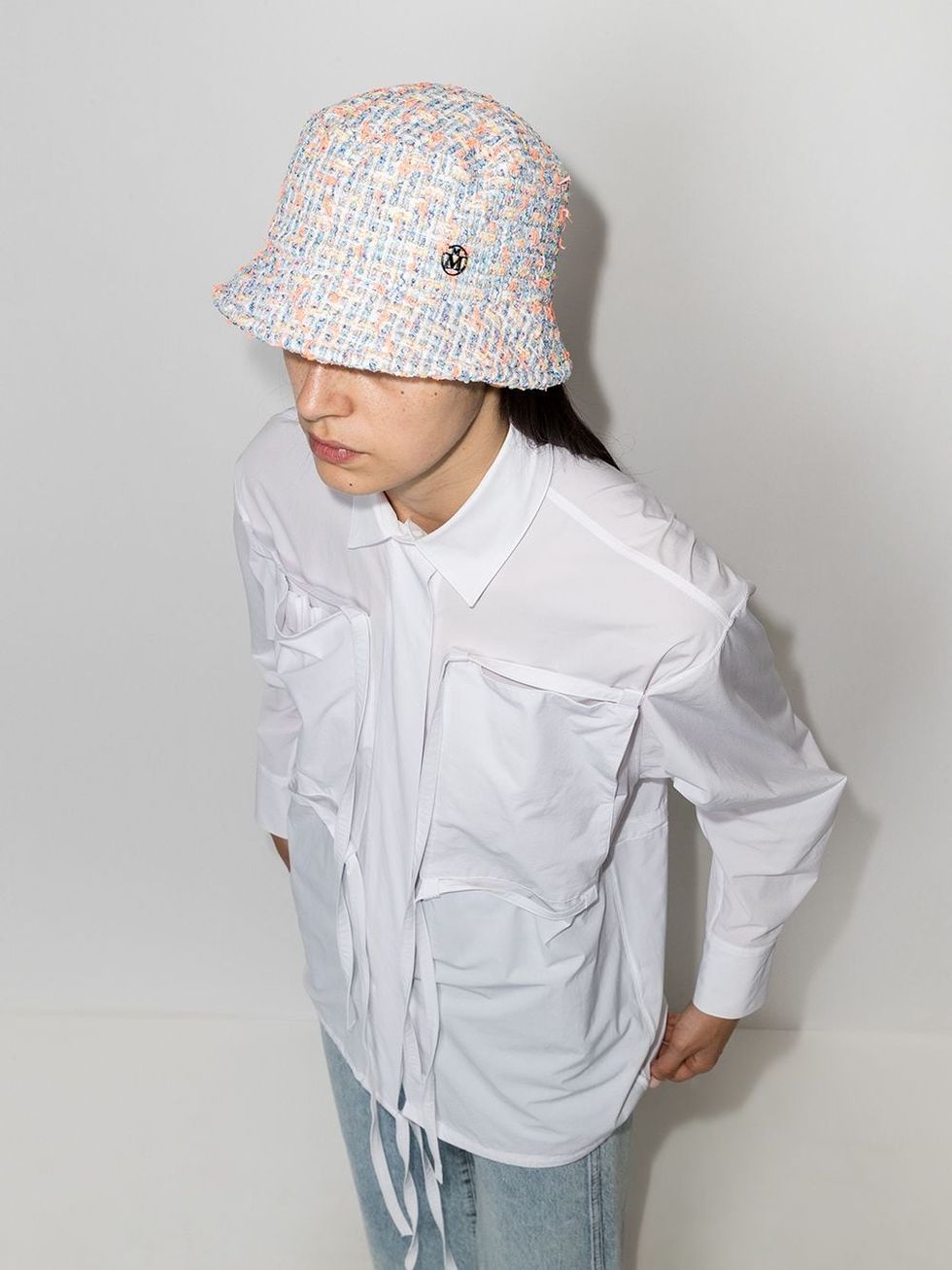 特殊材質漁夫帽推薦：Maison Michel 斜紋軟呢漁夫帽