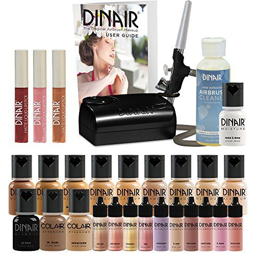 Dinair Airbrush Makeup Foundation | Tan Shades | GLAMOUR: Natural, Light  coverage, Matte