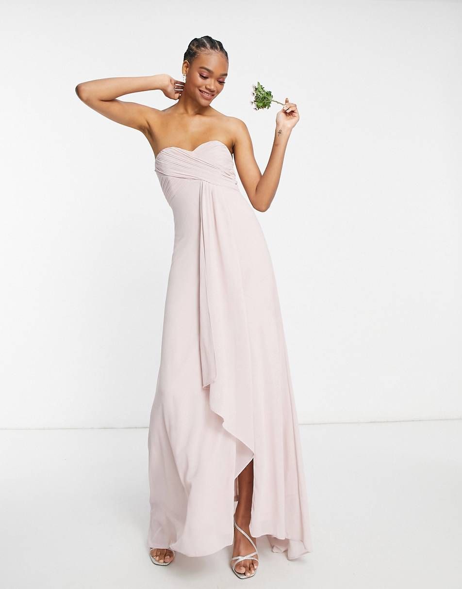 asos pink bridesmaid dress