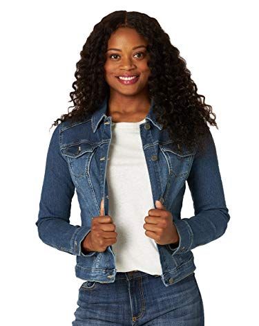 Women Denim Jacket Oversized Casual Button Up Boxy Jean Jackets Drop  Shoulder Long Sleeve Trucker Coat with Pocket