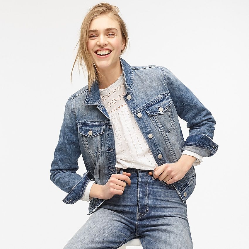 J crew clearance trucker jacket