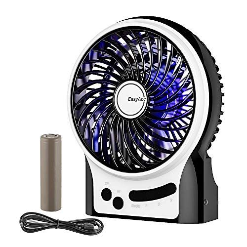 EasyAcc Mini Battery-Operated Desk Fan 