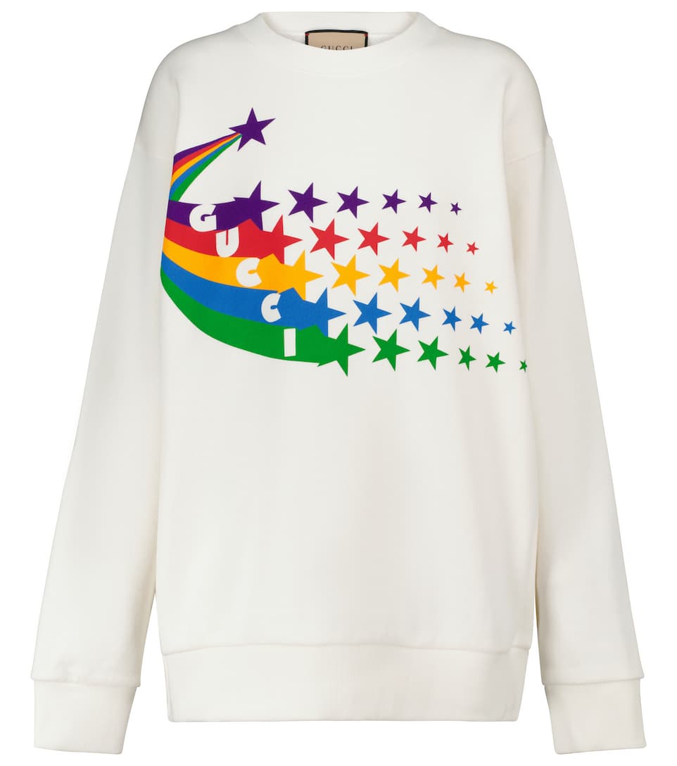  Trykt Bomull Jersey Sweatshirt