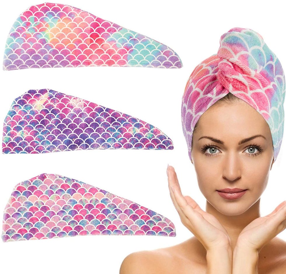 3-Pack Microfiber Hair Drying Towels