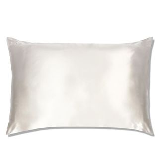 White silk slip pillowcase