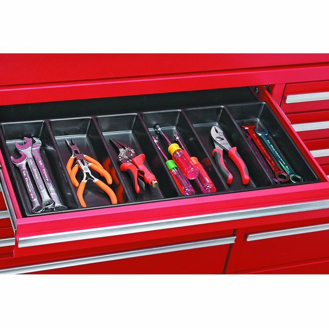 Ernst MFG 10 Compartment Drawer Organizer: Heavy Duty Stackable Tray for  Automotive Garage Tool Organization - Low-Profile Toolbox Storage - Nuts  and