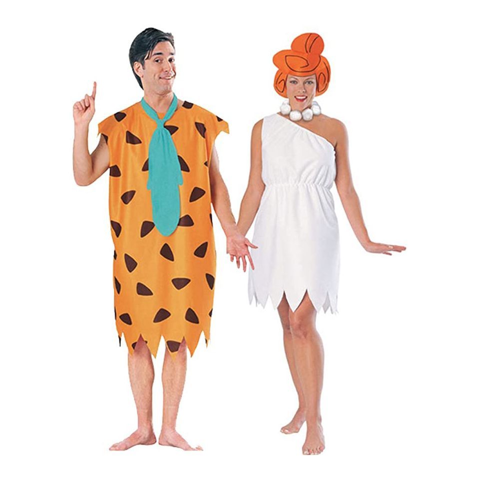 Fred and Wilma Flintstone Costume Set