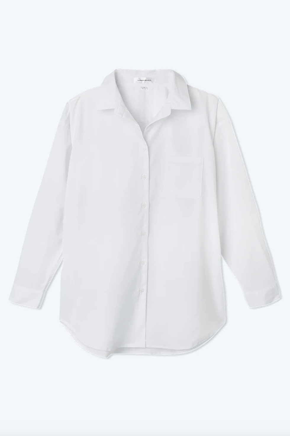 Oversized Cotton Button-Down Shirt