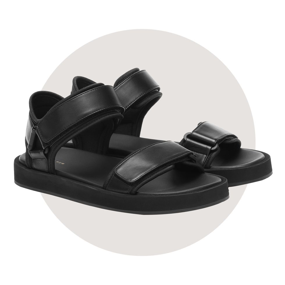 Hook and Loop Leather Sport Sandals