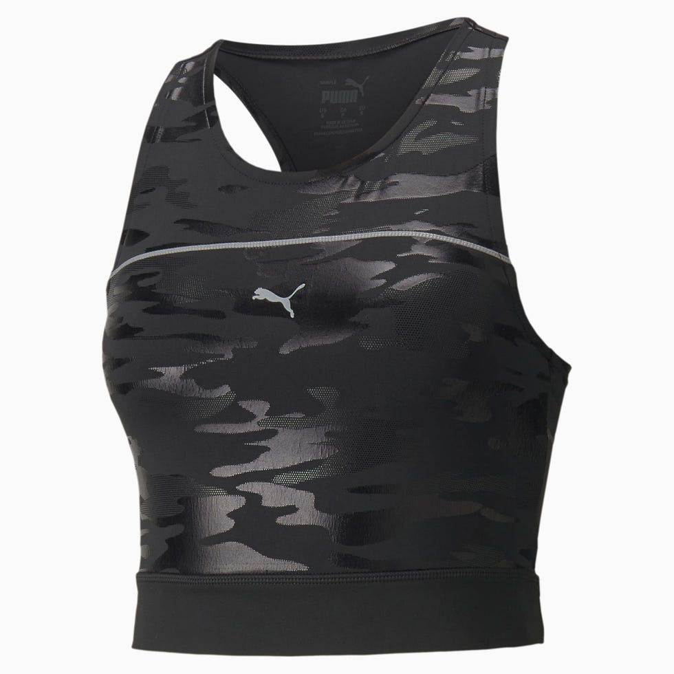 High Shine Cropped Women's Running Tank Top