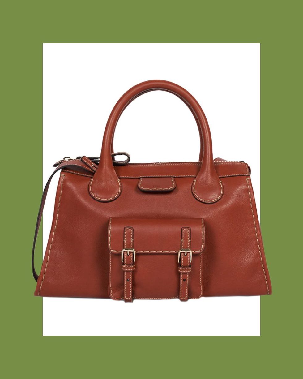 Medium Edith Leather Day Bag