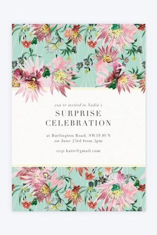 Jungle Bloom Invitations, Papier, 10 for £22.99