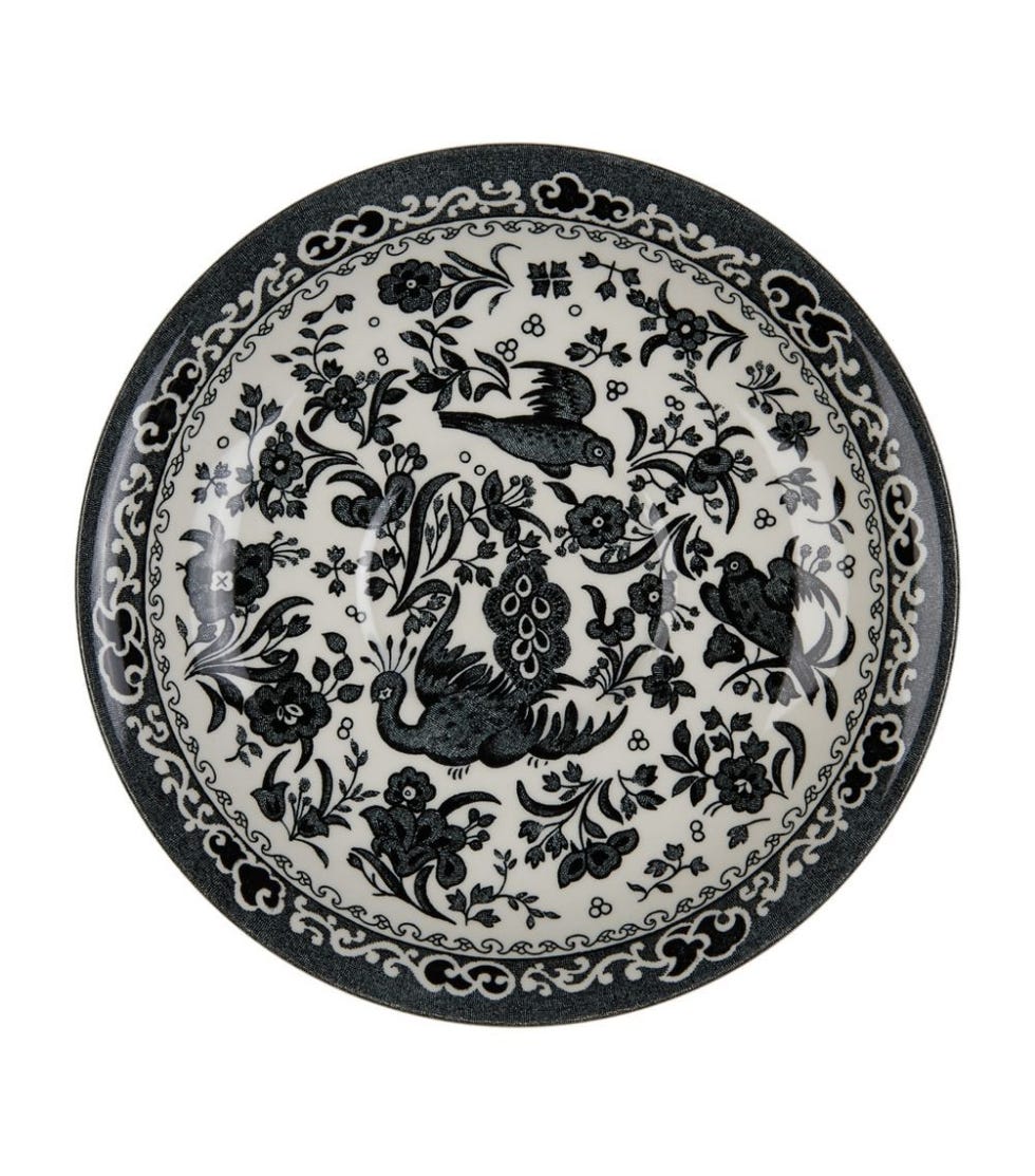 Black Regal Peacock Breakfast Saucer