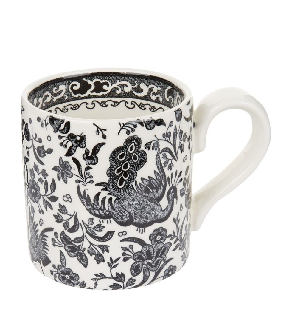 Black Regal Peacock Mug