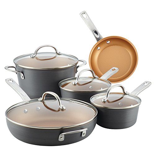 Hard Anodized Nonstick Cookware Pots and Pans Set