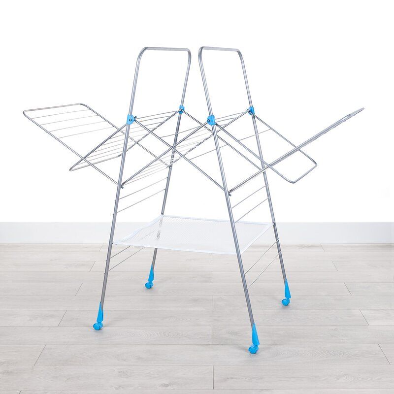 Portable Adjustable Height Free-Standing Drying Rack Rebrilliant