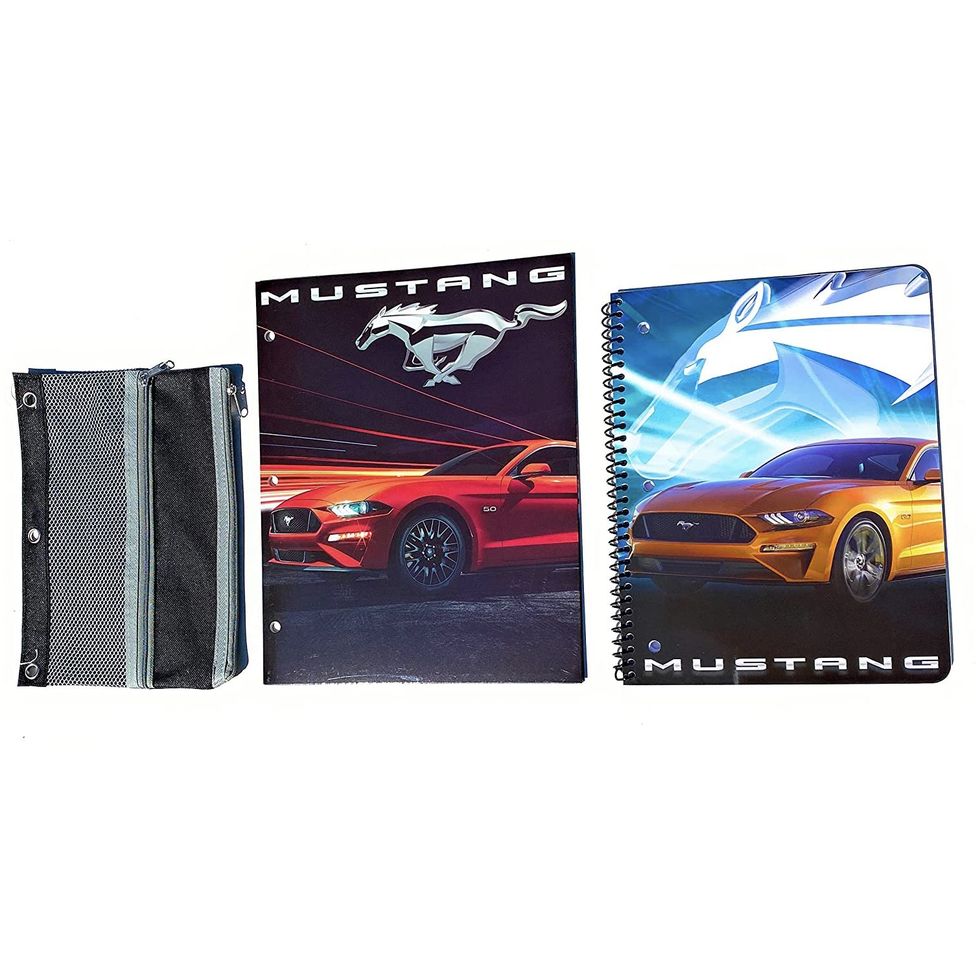 Mustang Notebook, Folder, and Pencil Pouch