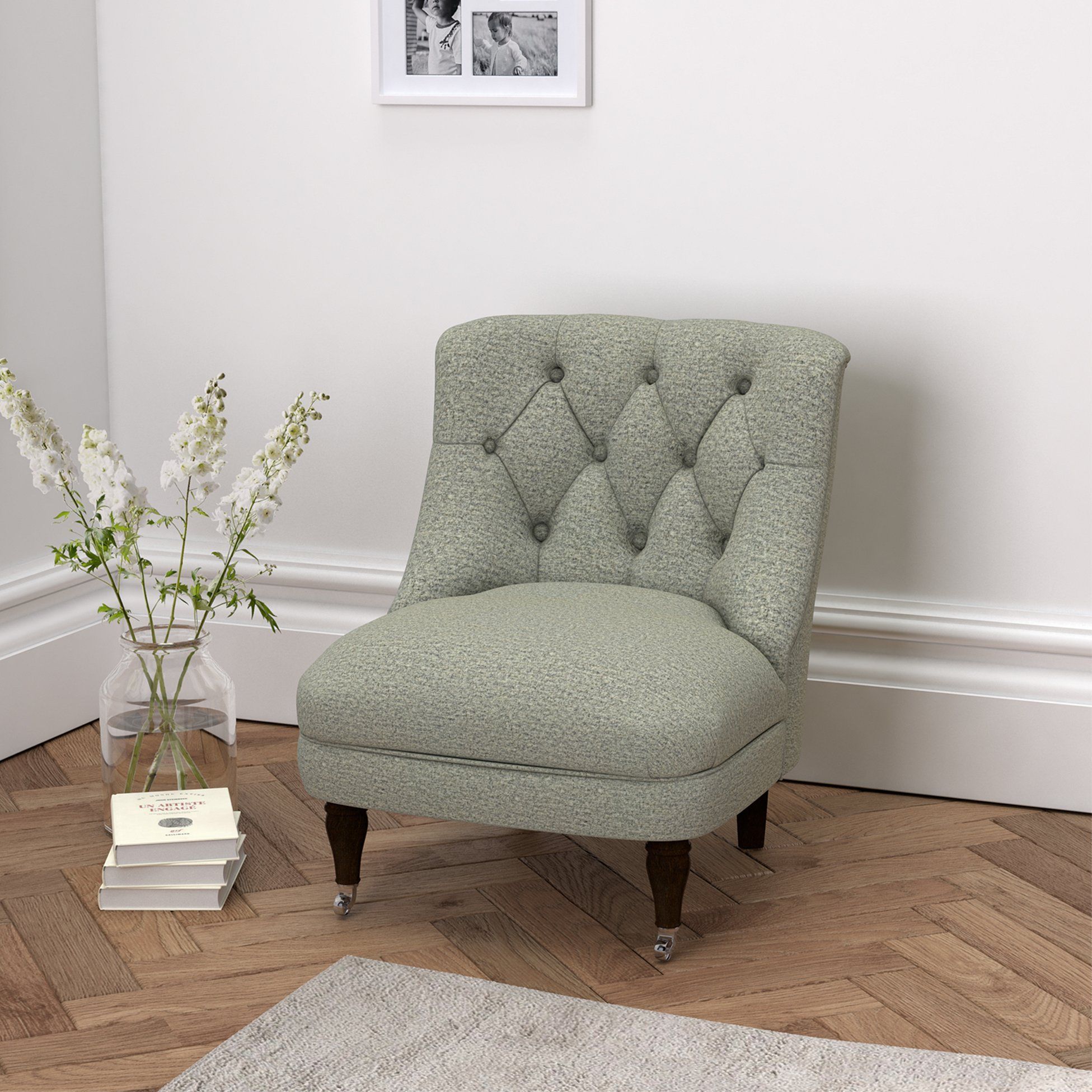 small upholstered chair for bedroom