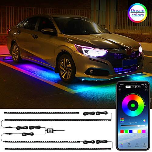 Car Underglow Neon LED Strip Lights APP/Remote Control Auto