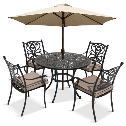 Outdoor Dining Sets Best, Lg Outdoor Devon 6 Seater Garden Dining Table And Chairs Set