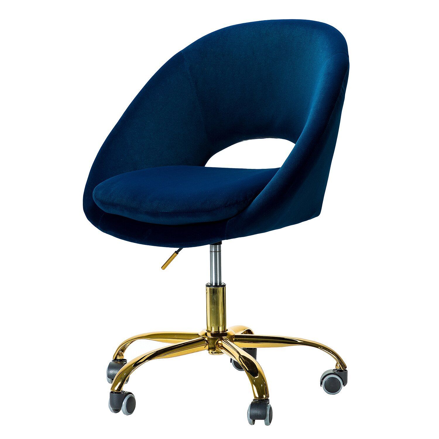 Lourdes velvet deals task chair